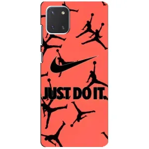 Силиконовый Чехол Nike Air Jordan на Самсунг Нот 10 Лайт