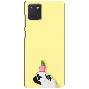 Бампер для Samsung Galaxy Note 10 Lite з картинкою "Песики" (Кактус на голові)