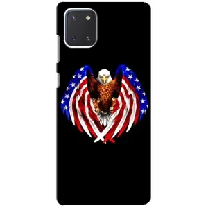 Чехол Флаг USA для Samsung Galaxy Note 10 Lite (Крылья США)