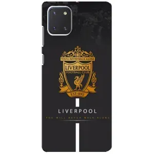 Силиконовые Чехлы принт Футбол на Samsung Galaxy Note 10 Lite (Liverpool)