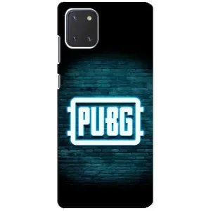 Чохол (TPU) з картинкою "Лого Пабг" на Самсунг Нот 10 Лайт (Лого PUBG)