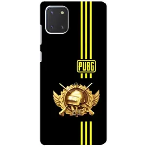Чохол (TPU) з картинкою "Лого Пабг" на Самсунг Нот 10 Лайт (Логотип PUPG)