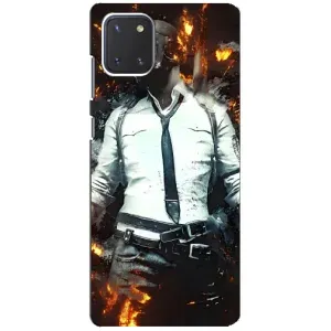 Чохол з картинкою "Герой Pubg" на Samsung Galaxy Note 10 Lite (Man Пубг)