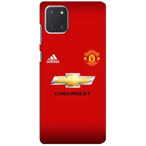 Силиконовые Чехлы принт Футбол на Samsung Galaxy Note 10 Lite (Man United)