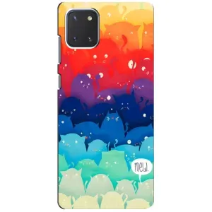 Силиконовый чехол с котиком для Samsung Galaxy Note 10 Lite (Mew)