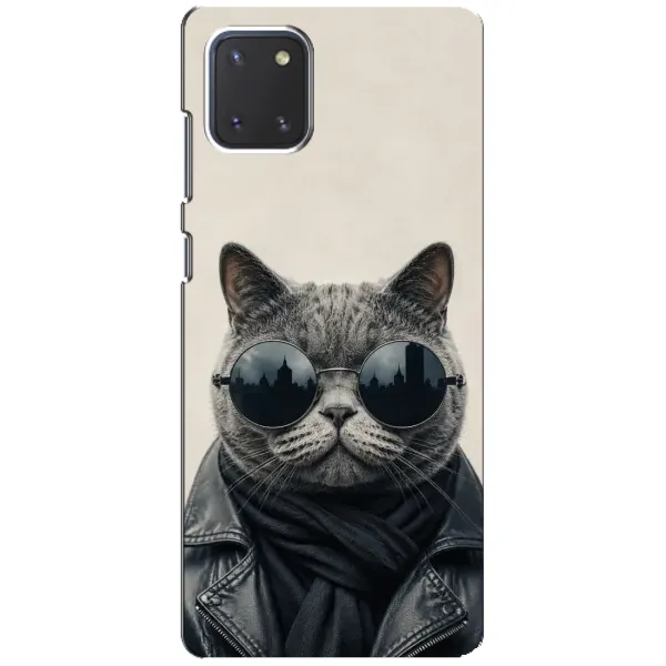 Чехол с рисунком «Модный кот» для Samsung Galaxy Note 10 Lite Чехол с рисунком «Модный кот» для Samsung Galaxy Note 10 Lite
