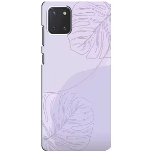 Чохол квітковий дизайн для Samsung Galaxy Note 10 Lite (Монстера фіолетова)