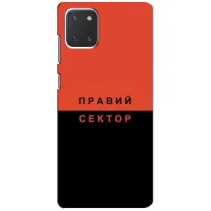 Чехлы УПА (Красно-Чёрный) на Samsung Galaxy Note 10 Lite (Правый Серктор)