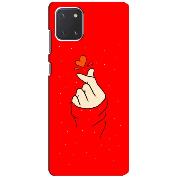 Чехол с рисунком «Сердце на красном» для Samsung Galaxy Note 10 Lite Чехол с рисунком «Сердце на красном» для Samsung Galaxy Note 10 Lite