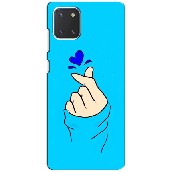 Чехол с рисунком «Сердце на синем» для Samsung Galaxy Note 10 Lite Чехол с рисунком «Сердце на синем» для Samsung Galaxy Note 10 Lite