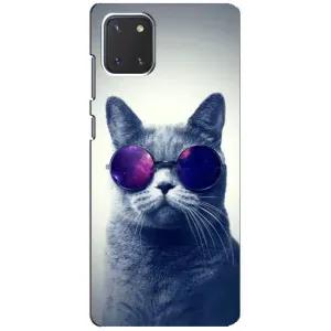 Бампер с изображением Котиков для Самсунг Нот 10 Лайт (Стильный КОТ)