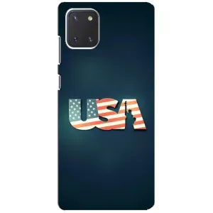 Чехол Флаг USA для Samsung Galaxy Note 10 Lite