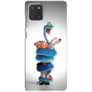 Силиконовый чехол с принтом Зоотрополіс для Samsung Galaxy Note 10 Lite (Змея Зоо)