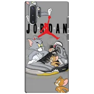 Силиконовый Чехол Nike Air Jordan на Самсунг Нот 10 Плюс (Air Jordan)