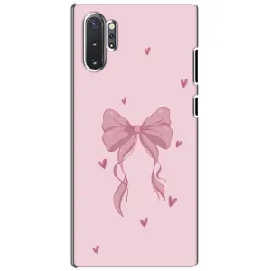 Чехол банты для Samsung Galaxy Note 10 Plus (Бант на розовом)