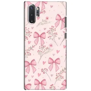 Чехол банты для Samsung Galaxy Note 10 Plus (Банты с цветами)