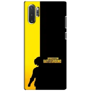 Чохол (TPU) з картинкою "Лого Пабг" на Самсунг Нот 10 Плюс (Battlegrounds)