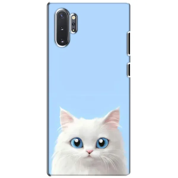 Чехол с рисунком «Белый кот» для Samsung Galaxy Note 10 Plus Чехол с рисунком «Белый кот» для Samsung Galaxy Note 10 Plus