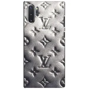 Текстурный Чехол Louis Vuitton для Самсунг Нот 10 Плюс (Бежевый ЛВ)