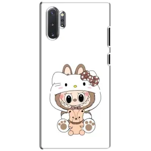 Чехол с принтом Лабубу для Samsung Galaxy Note 10 Plus (Белый Лабубу)
