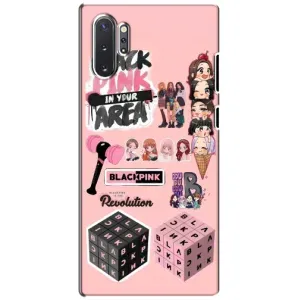 Чехлы с картинкой для Samsung Galaxy Note 10 Plus (BLACK PINK коллаж)