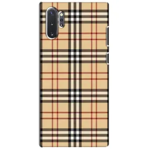 Чехол с Брендами одежды на Самсунг Нот 10 Плюс (Burberry стиль)