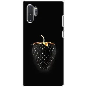 Чехол с изображением вкусной еды для Samsung Galaxy Note 10 Plus (Чёрная клубника)