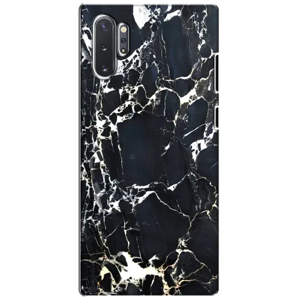 Чехол с рисунком «Чёрный мрамор» для Samsung Galaxy Note 10 Plus Чехол с рисунком «Чёрный мрамор» для Samsung Galaxy Note 10 Plus