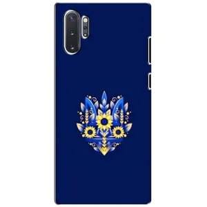 Чехол Укр Символика для Samsung Galaxy Note 10 Plus (Цветущий Герб)