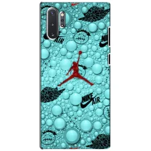Силиконовый Чехол Nike Air Jordan на Самсунг Нот 10 Плюс (Джордан Найк)