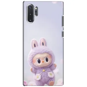 Чехол с принтом Лабубу для Samsung Galaxy Note 10 Plus (Фиолетовый Лабубу)