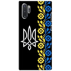 Силіконовый Чохол на Samsung Galaxy Note 10 Plus (Герб и вишиванка)
