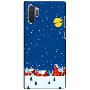 Силіконовий бампер на різдво для Samsung Galaxy Note 10 Plus (Місто в снігу)