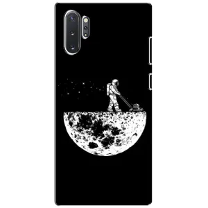 Силиконовый Чехол с принтом "Космонавты" на Samsung Galaxy Note 10 Plus (Космонавт)