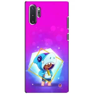 Чохол Бравл Старс для Samsung Galaxy Note 10 Plus (Леон у костюмі Акули)