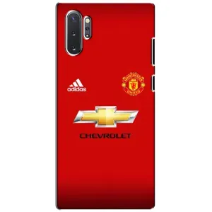 Силиконовые Чехлы принт Футбол на Samsung Galaxy Note 10 Plus (Man United)