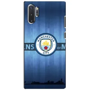 Силиконовые Чехлы принт Футбол на Samsung Galaxy Note 10 Plus (ManCity)