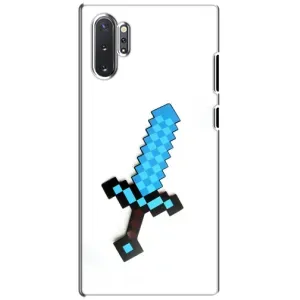 Чехлы для Samsung Galaxy Note 10 Plus (Персонажи Майн Крафт) (Меч)