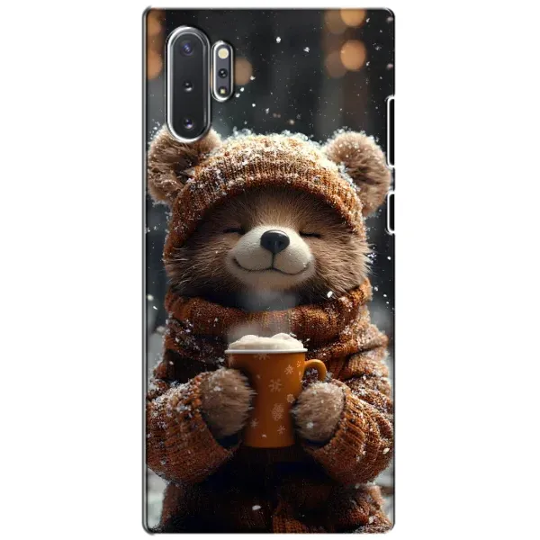 Чехол с рисунком «Медвежонок с кофе» для Samsung Galaxy Note 10 Plus Чехол с рисунком «Медвежонок с кофе» для Samsung Galaxy Note 10 Plus