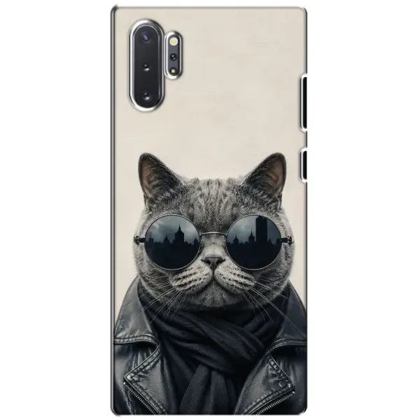 Чехол с рисунком «Модный кот» для Samsung Galaxy Note 10 Plus Чехол с рисунком «Модный кот» для Samsung Galaxy Note 10 Plus
