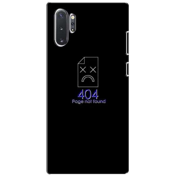 Чехол с рисунком «Ошибка 404» для Samsung Galaxy Note 10 Plus Чехол с рисунком «Ошибка 404» для Samsung Galaxy Note 10 Plus