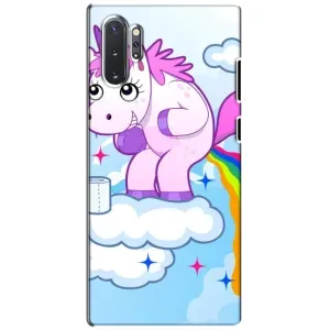 Чехол Unicorn на Samsung Galaxy Note 10 Plus (Радуга единорожка)