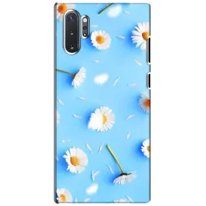 Чохол з Квітами для Samsung Galaxy Note 10 Plus (ромашки на блакитному)