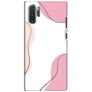 Чохол квітковий дизайн для Samsung Galaxy Note 10 Plus (Рожевий фон)