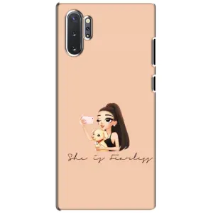 Силиконовый Чехол на Samsung Galaxy Note 10 Plus с картинкой Стильных Девушек (С собакой)
