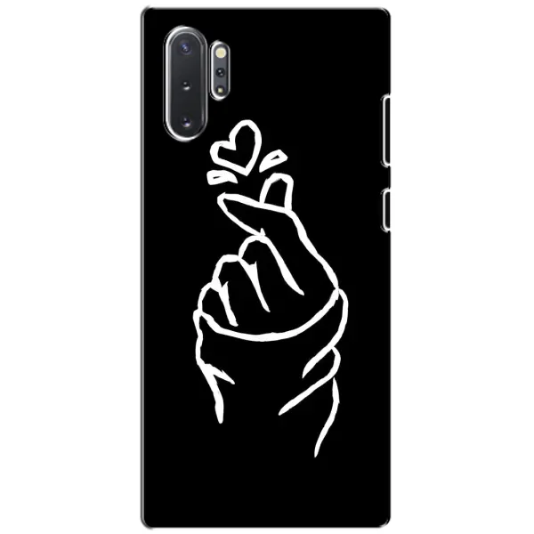 Чехол с рисунком «Сердце на черном» для Samsung Galaxy Note 10 Plus Чехол с рисунком «Сердце на черном» для Samsung Galaxy Note 10 Plus