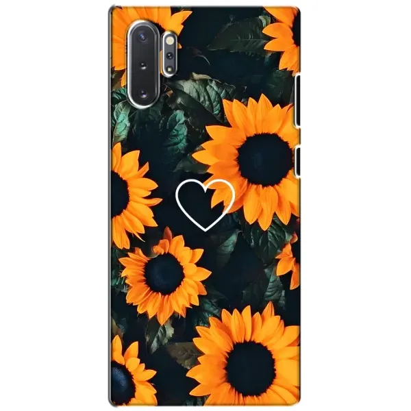 Чехол с рисунком «Сердечко в подсолнухах» для Samsung Galaxy Note 10 Plus Чехол с рисунком «Сердечко в подсолнухах» для Samsung Galaxy Note 10 Plus