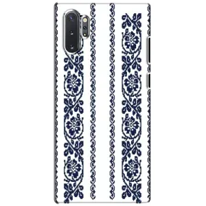 Силіконовый Чохол на Samsung Galaxy Note 10 Plus з картинкой Вишиванки (Синя вишиванка)