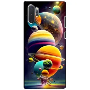 Чехол (ТПУ) с планетами на Samsung Galaxy Note 10 Plus (Солнечна система)
