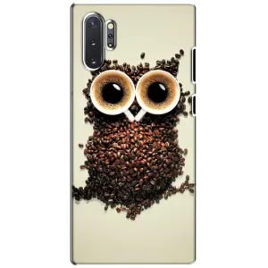 Чохли з принтом СОВИ для Samsung Galaxy Note 10 Plus (Сова з зерен кави)